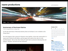 Tablet Screenshot of nzaneproductions.com
